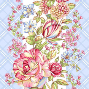 Vaflovina Pastelové květy