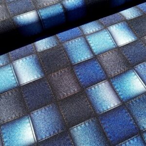 Kočárkovina Jeans patchwork