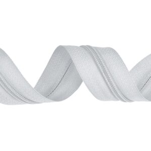 NEKONEČNÝ ZIP 5 mm - SVĚTLOUNCE ŠEDÁ
