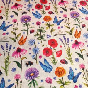 Dekorační len Luční kvítí