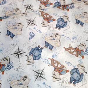 Plátno Medvěd námořník