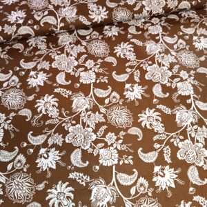 Plátno Květinový vzor 2 hnědá