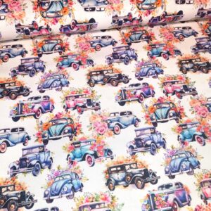 Kočárkovina Auta a květiny