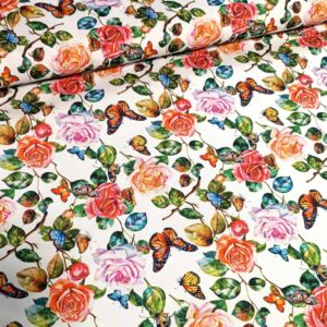 Kočárkovina Motýl a růže