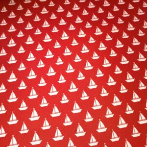 Kočárkovina Loďky na červené