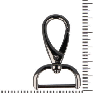 Karabina - LAURA 25 mm - ČERNÝ NIKL