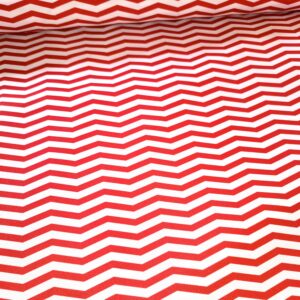 Kočárkovina Červeno-bílý cik-cak