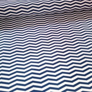 Kočárkovina Modro-bílý cik-cak