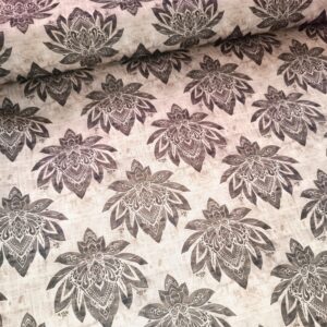 Kočárkovina Imitace lnu Ornamenty