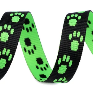 Popruh TLAPKY NEON ZELENÁ 15mm