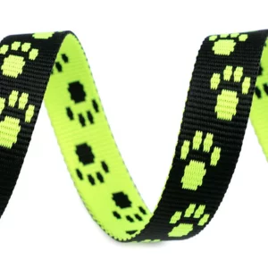 Popruh TLAPKY NEON ŽLUTÁ 15mm