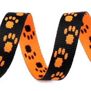 Popruh TLAPKY ORANŽOVÁ 15mm