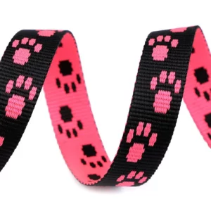 Popruh TLAPKY NEON RŮŽOVÁ 15mm