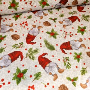 Loneta Vánoční skřítci a větvičky