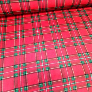 Loneta Červené káro