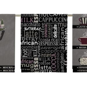 Vaflovina KÁVA - ŠÍŘE 150cm - TROJPANEL