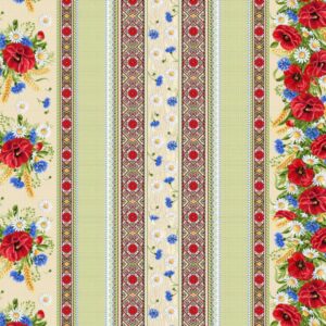 Vaflovina Vlčí máky - ŠÍŘE 150cm