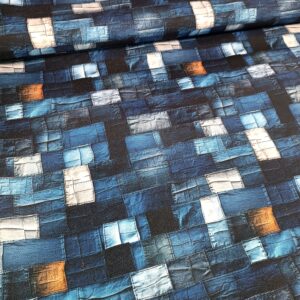 Kočárkovina JEANS PATCHWORK  2