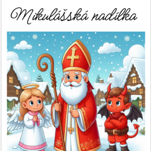 Mikulášský panel - ANDĚL ČERT MIKULÁŠ
