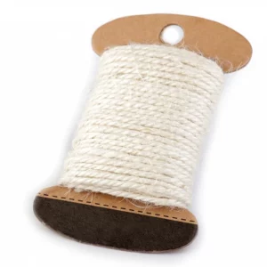 Jutový provázek Ø2 mm  - REŽNÁ BÍLÁ