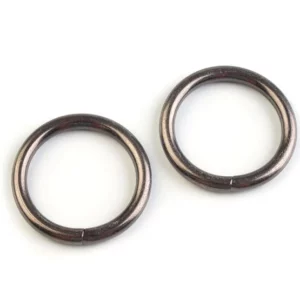 KROUŽEK 25 mm - ČERNÝ NIKL