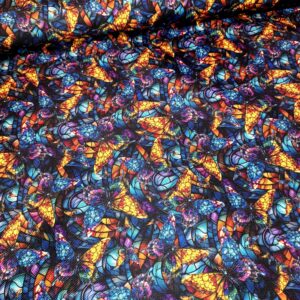 Kočárkovina Motýl vitráž