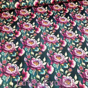 Kočárkovina Pivoňky s drobnými kytičkami