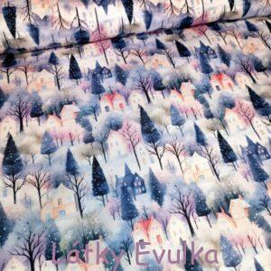 Kočárkovina Domečky v zimním lese