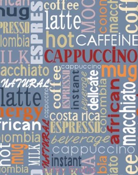 Vaflovina Káva nápisy - Obrázek 2