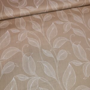 Plátno LISTY NA BÉŽOVÉ