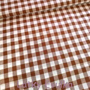 KANAFAS HNĚDÁ 1x1cm