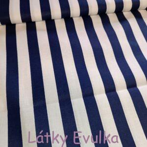 Plátno Silné modrobílé pruhy