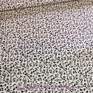 Plátno Noty ČERNÁ