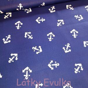 Plátno Kotvy na tmavě modré