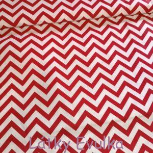 Plátno Červenobílý cik-cak