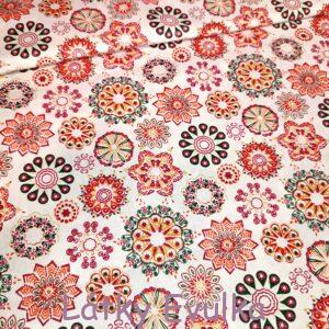 Plátno Mandaly červené