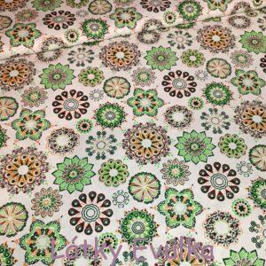 Plátno Mandaly zelené