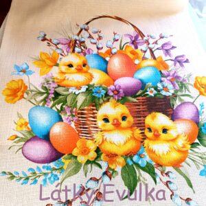 Vaflovina Kuřátka v košíku - PANEL