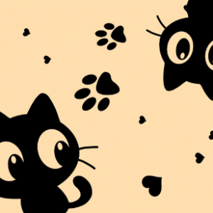 Vaflovina Černá kočka