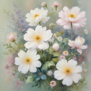 PANEL AKVARELOVÉ KVĚTINY 4