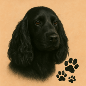 PANEL  ANGLICKÝ KOKRŠPANĚL ČERNÝ