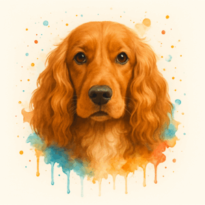 PANEL ANGLICKÝ KOKRŠPANĚL HNĚDÝ VODOVKOVÉ POZADÍ