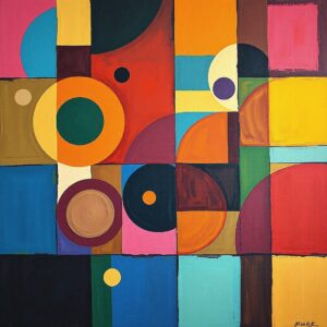 PANEL BAREVNÉ TVARY 1