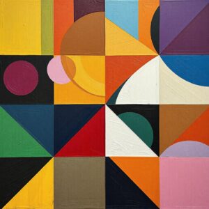 PANEL BAREVNÉ TVARY 10