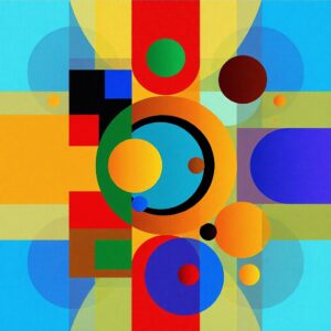 PANEL BAREVNÉ TVARY 11