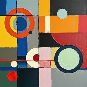 PANEL BAREVNÉ TVARY 2