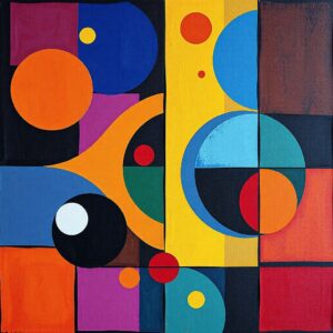 PANEL BAREVNÉ TVARY 3