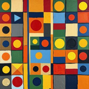 PANEL BAREVNÉ TVARY 5