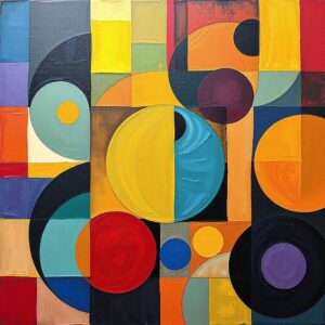 PANEL BAREVNÉ TVARY 7