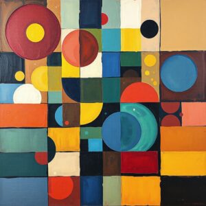 PANEL BAREVNÉ TVARY 8